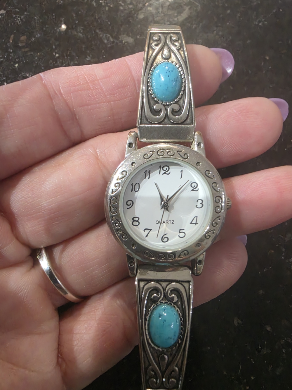 Accutime Silver Stainless Steel Women's Watch Case - Silver